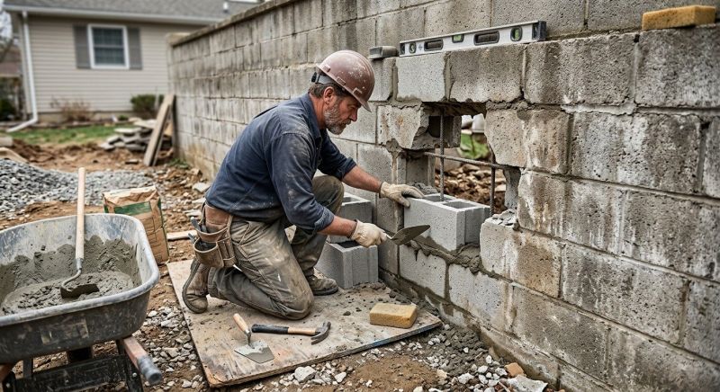 Block Wall Repair in Ann Arbor, MI