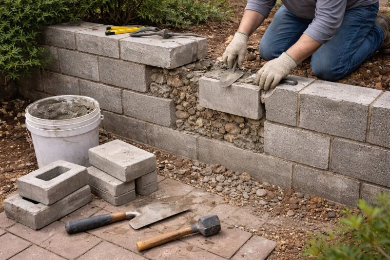 Block Wall Repair in Gregory, MI