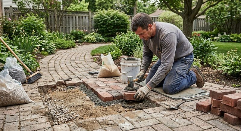 Brick Driveway Repair in Brighton, MI