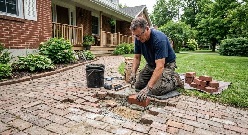 Brick Flatwork Repair in Davisburg, MI