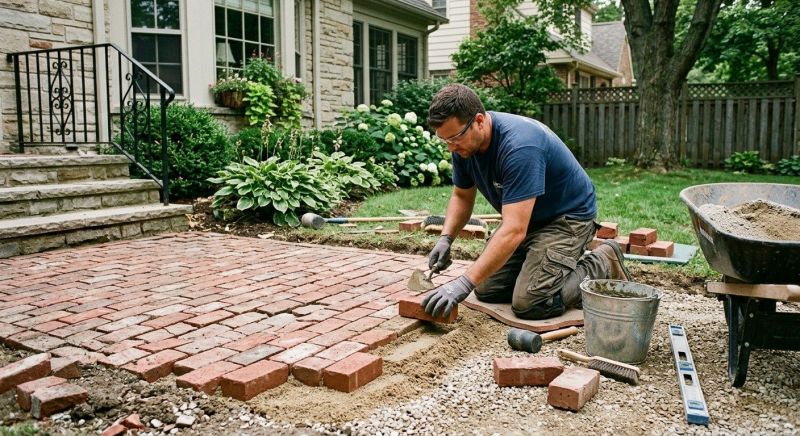 Brick Flatwork Repair in Fowlerville, MI