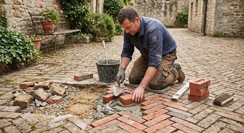 Brick Flatwork Repair in Washtenaw County, MI