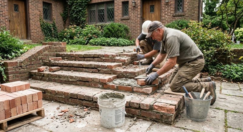 Brick Stairs Repair in Canton, MI