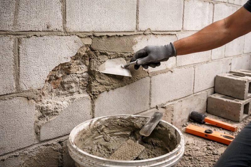 Cinder Block Wall Repair in Ypsilanti, MI