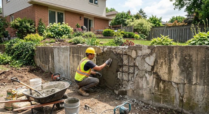Retaining Wall Repair in Plymouth, MI