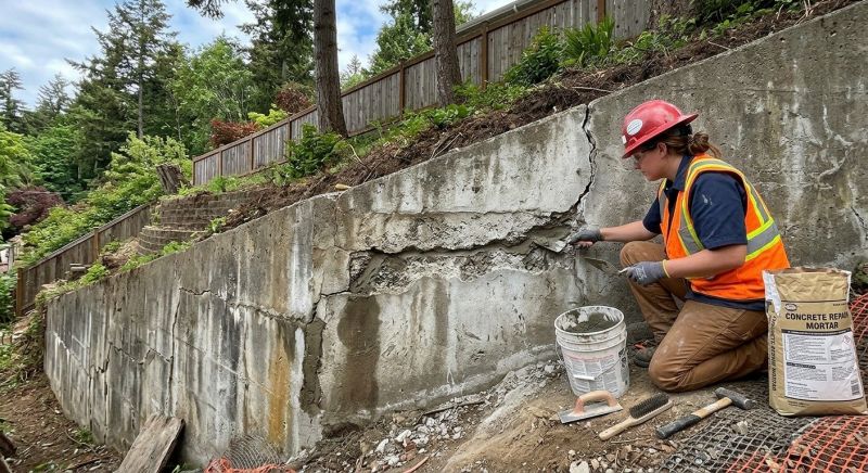 Retaining Wall Repair in Walled Lake, MI