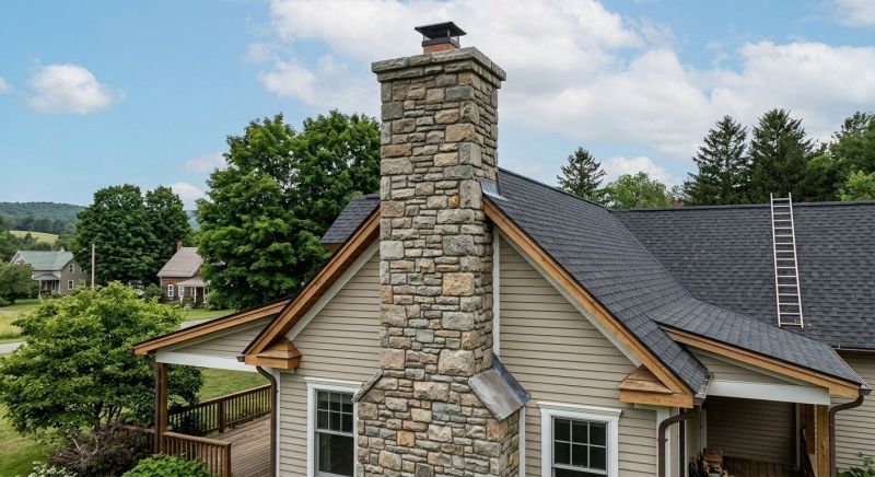 Stone Chimney Installation in Commerce Township, MI