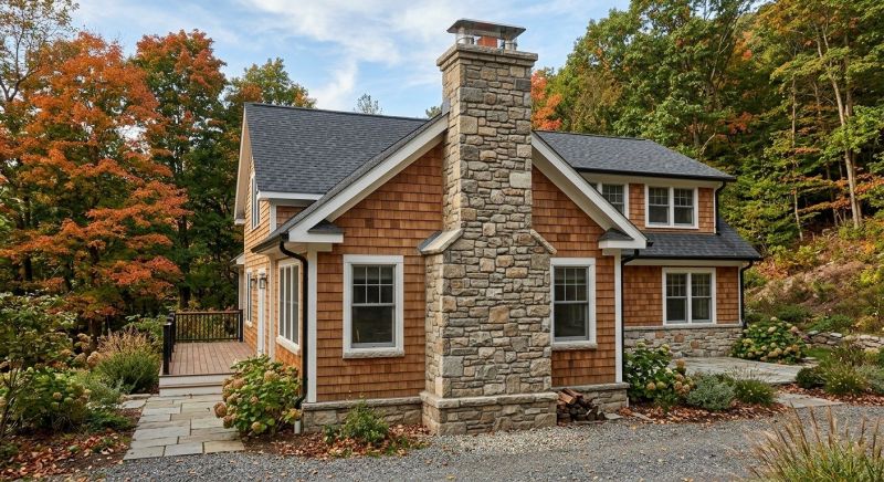 Stone Chimney Installation in Linden, MI