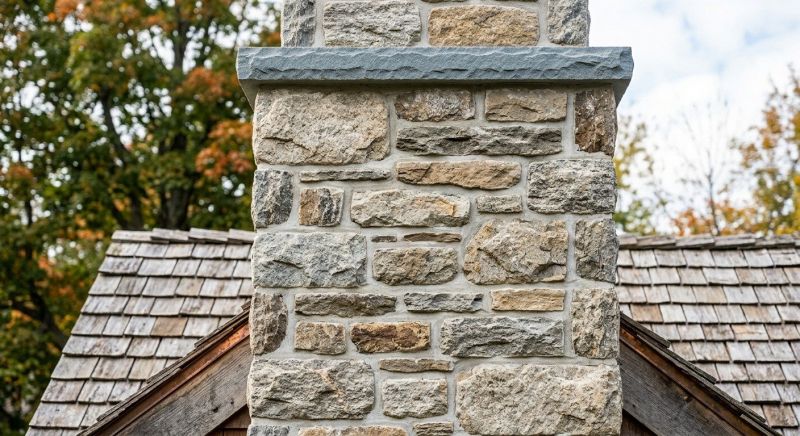 Stone Chimney Installation in Milford, MI