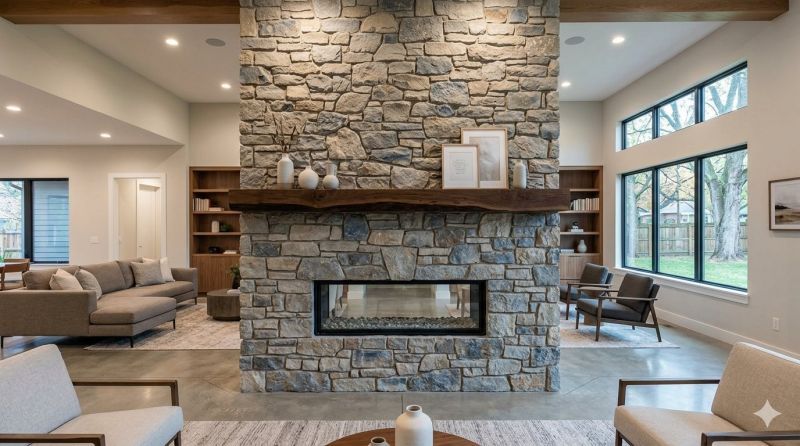 Stone Chimney Installation in Novi, MI
