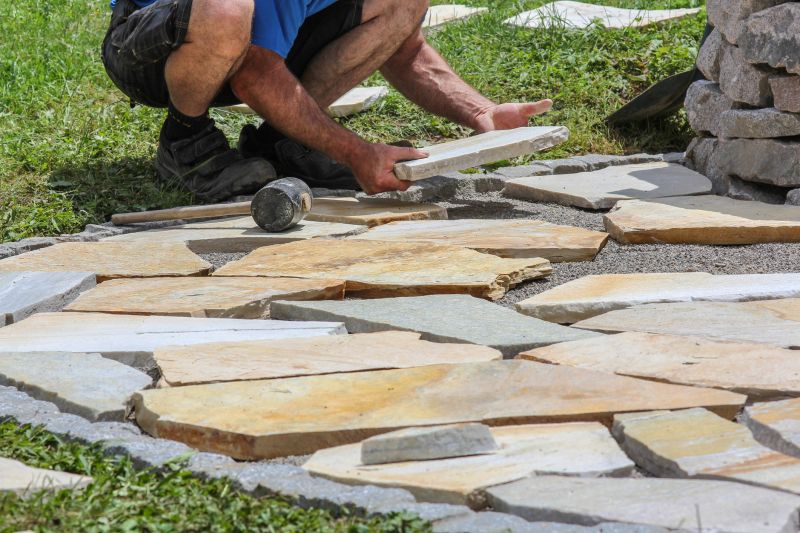 Stone Walkway Repair in Brighton, MI